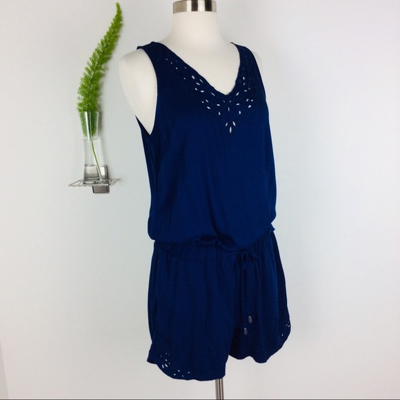 A.N.A. American Navy Pants - NWT A.N.A. Cute & Comfy Navy Blue Romper Size (S)